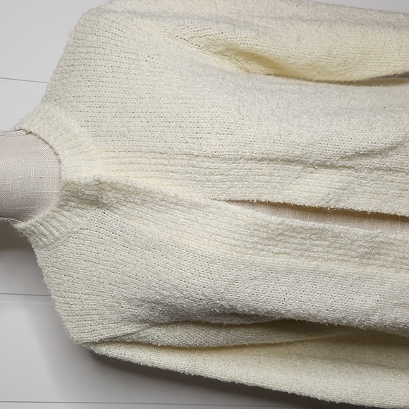 Vintage yellow cottagecore Timeless chunky knit open front cardigan sweater - Picture 2 of 8